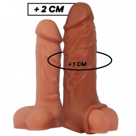 imagen, extensión de pene con anillo y testículos, juguetes sexuales para parejas, online