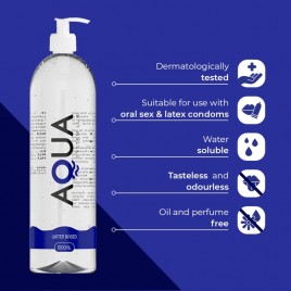 Imagen, lubricante base de agua AQUA Quality 1000 ml seguro para juguetes y preservativos, online