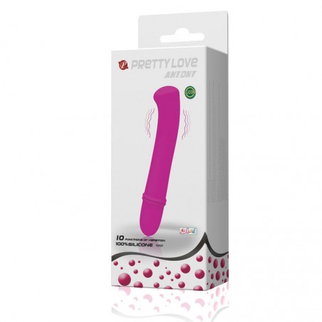 Imagen, mini vibrador Pretty Love Antony lila con vibración potente y diseño elegante, online