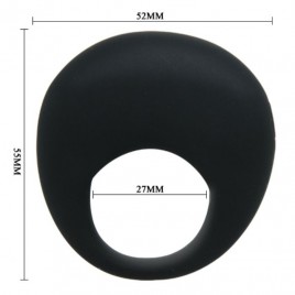 Imagen, anillo vibrador Pretty Love Trap negro, bala vibradora integrada y silicona médica, online
