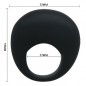 ANILLO VIBRADOR SILICONA COLOR NEGRO