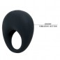ANILLO VIBRADOR SILICONA COLOR NEGRO