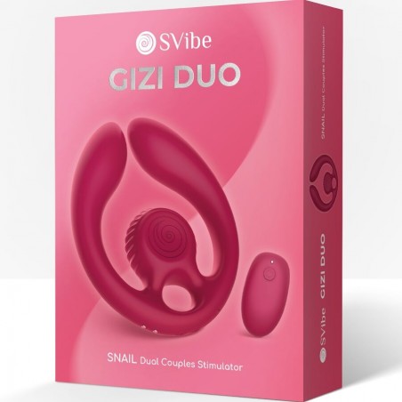 Imagen, estimulador de parejas Snail Vibe GIZI Duo con control remoto y vibración dual, online