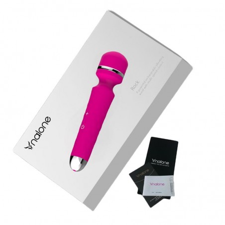 Imagen, masajeador vibrador Nalone Rock rosa recargable con silicona hipoalergénica, online