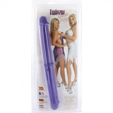 Imagen, doble pene morado Seven Creations de 30 cm con doble cabeza y uso versátil, online