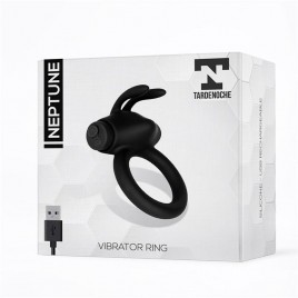 Imagen, anillo vibrador Neptune de silicona recargable USB con estimulador clítoris, online
