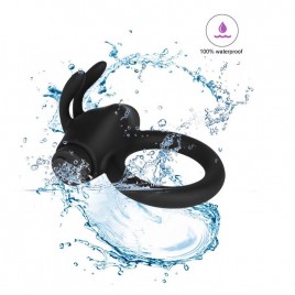 Imagen, anillo vibrador Neptune de silicona recargable USB con estimulador clítoris, online