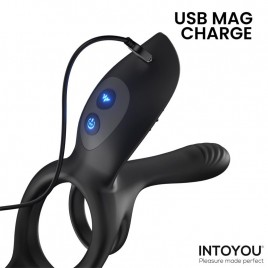 Imagen, doble anillo para el pene con estimulador de clítoris y control remoto, online