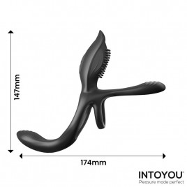 Imagen, doble anillo para el pene con estimulador de clítoris y control remoto, online