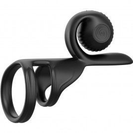 Imagen, anillo de pareja SVibe Jovi negro con doble motor y control remoto, online