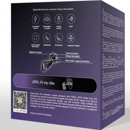 Imagen, anillo de pareja SVibe Jovi negro con doble motor y control remoto, online