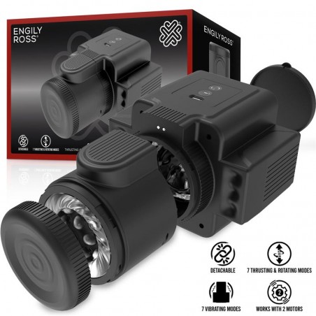 Imagen, masturbador Cumera de doble cámara con rotación y thrusting Engily Ross, online