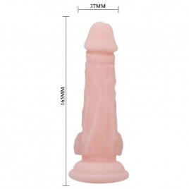Imagen, dildo realístico Baile natural de 16.5 cm con ventosa y textura venosa, online