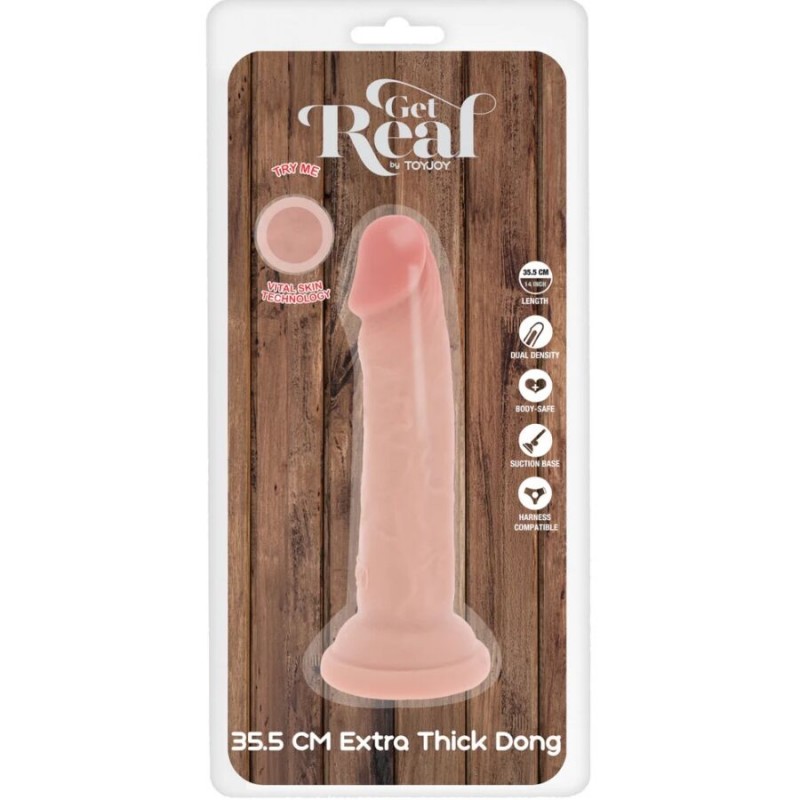 DILDO DELUXE DOBLE DENSIDAD 35.5 CM DILDO DELUXE DOBLE DENSIDAD 35.5 CM