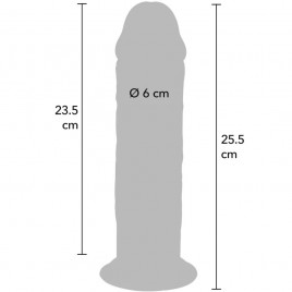 Imagen, dildo realista grueso Get Real Deluxe 25.5 cm con ventosa y TPE, online