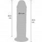 DILDO DELUXE DOBLE DENSIDAD 25.5 CM DILDO DELUXE DOBLE DENSIDAD 25.5 CM