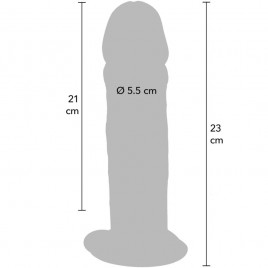 Imagen, dildo grueso realista ToyJoy Get Real Deluxe 23 cm doble densidad con ventosa, online
