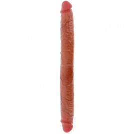 Imagen, dildo doble Get Real Skin 46 cm de silicona con prepucio móvil y doble densidad, online