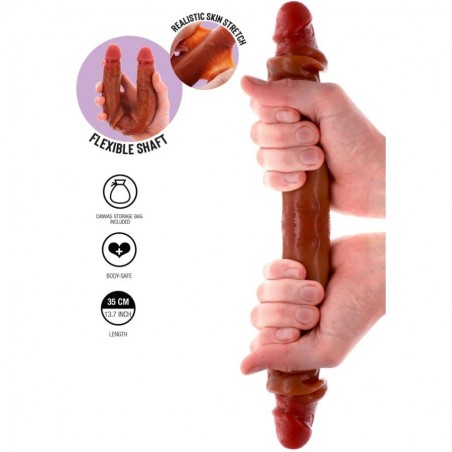 DILDO DOBLE DE SILICONA 35 CM