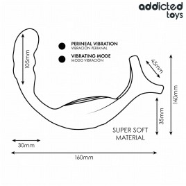 Imagen, anillo doble prostático vibrador Addicted Toys con control remoto, online