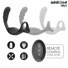 Imagen, anillo doble prostático vibrador Addicted Toys con control remoto, online