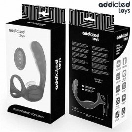 Imagen, anillo doble prostático vibrador Addicted Toys con control remoto, online