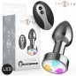 PLUG ANAL METAL VIBRADOR CON LUCES
