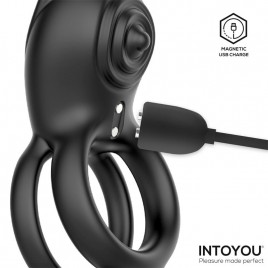 Imagen, anillo vibrador doble Konny INTOYOU con conejito y control remoto, online