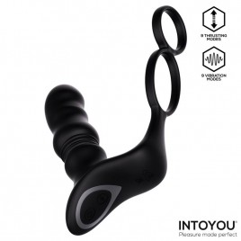 Imagen, masajeador prostático Womp INTOYOU con empuje y vibración de silicona, online