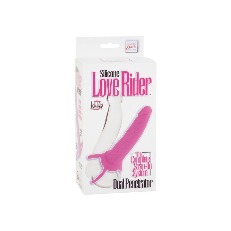 DUAL PENETRATOR DILDO CON ARNÉS ROSA
