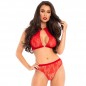 SET DOS PIEZAS PANTIES Y TOP CUELLO HALTER NEGRO SET DOS PIEZAS PANTIES Y TOP CUELLO HALTER NEGRO