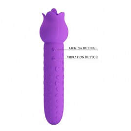Imagen, estimulador con lengua y vibración de silicona suave recargable USB, online