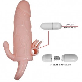 Imagen, funda pene vibrador Brave Man 16.5 cm realística natural, online