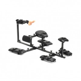 Imagen, stockade horizontal BDSM con máquina sexual automática, online