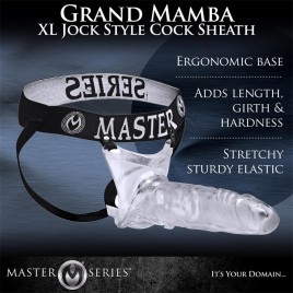 Imagen, dildo hueco transparente extensor de pene Grand Mamba XL, online