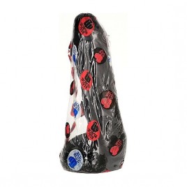 Imagen, pene realístico anal All Black 20 cm PVC ondulado, online