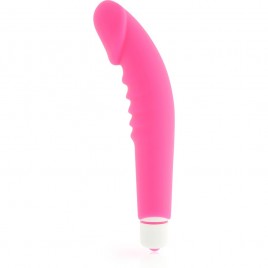 VIBRADOR 16CM SILICONA PUNTO G CON ESTRIAS