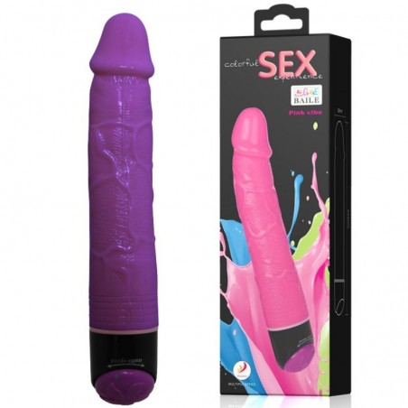 Imagen, vibrador realístico Baile Colorful Sex 23 cm TPR multivelocidad, online