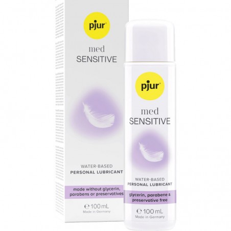Imagen, lubricante Pjur Med Sensitive Glide base agua 100 ml sin glicerina, online