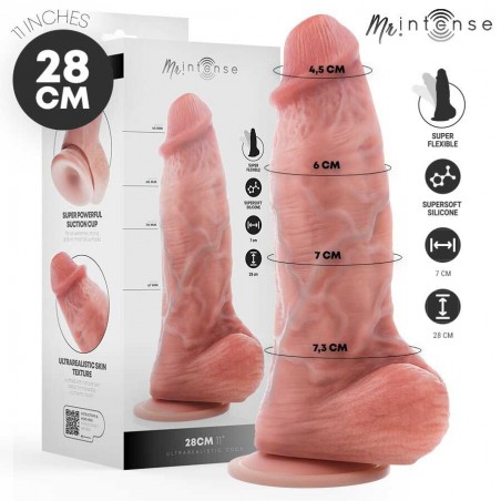 Imagen, dildo extrabig 28 cm silicona realista con ventosa potente, online
