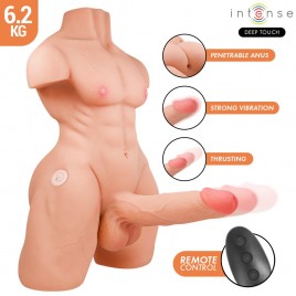 Imagen, torso masculino realista con empuje y vibración, online