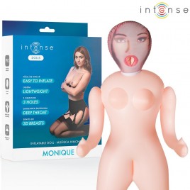 Imagen, muñeca hinchable Monique con tres orificios realistas Intense Dolls, online
