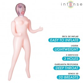 MONIQUE MUÑECA HINCHABLE CON TRES ORIFICIOS INTENSE DOLLS