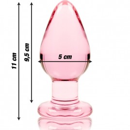 Imagen, plug anal cristal borosilicato elegante Nebula Series Ibiza rosa, online