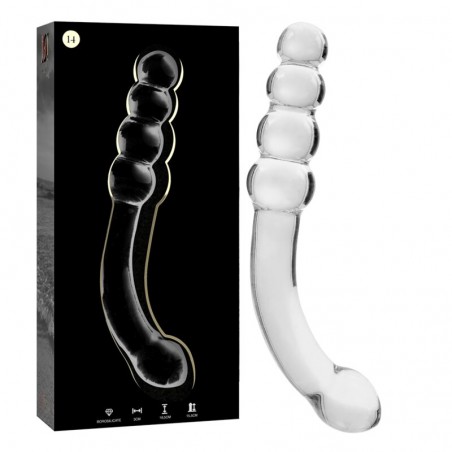 Imagen, dildo de cristal borosilicato Nebula Ibiza elegante y suave, online