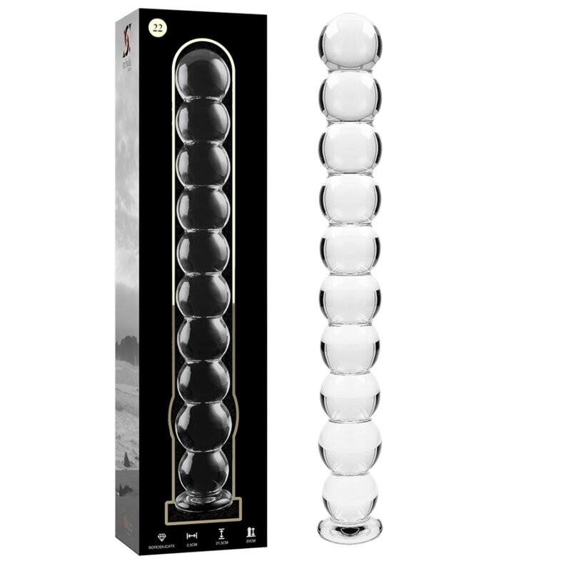 NEBULA SERIES IBIZA DILDO DE CRISTAL BOROSILICATO 21.5 CM
