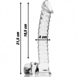 Imagen, dildo cristal premium Nebula Series Ibiza con testículos, online
