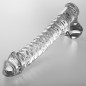 NEBULA SERIES IBIZA DILDO DE CRISTAL CON TESTÍCULOS 21.5 CM