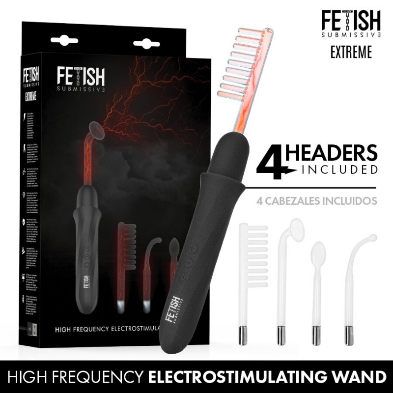 FETISH SUBMISSIVE VIBRADOR WAND ELECTROESTIMULACIÓN