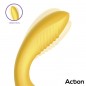 VIBRADOR 3 EN 1 CON SUCCIÓN Y EFECTO FINGER TWO LOVERS